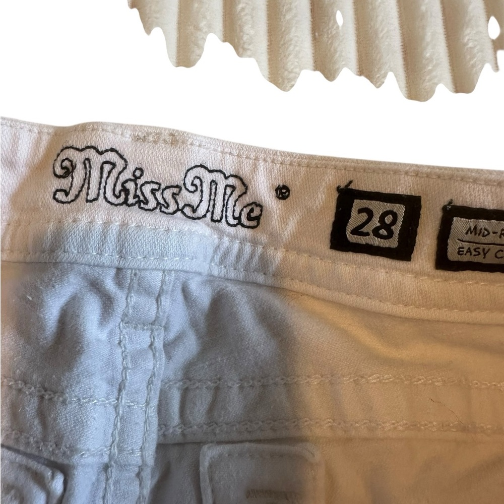 Miss Me White Crop Denim Capri - Picture 8 of 15